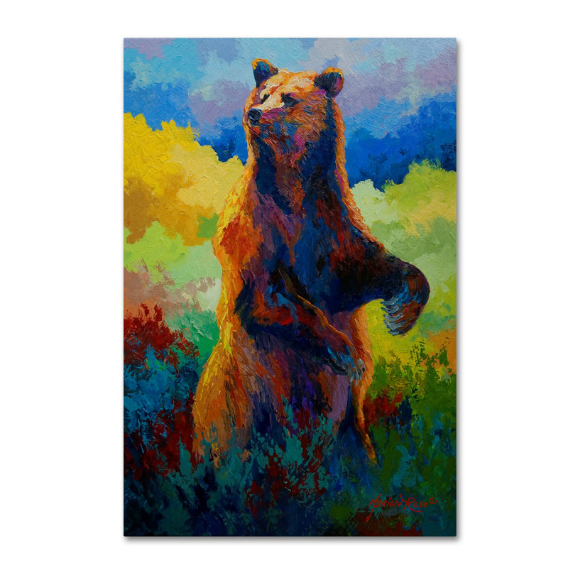 " I Spy Grizz " Print, 47" H x 30" W x 2" D