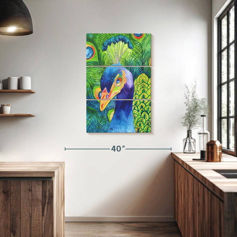 Brampt Perfect Peacock, 38" H x 24" W