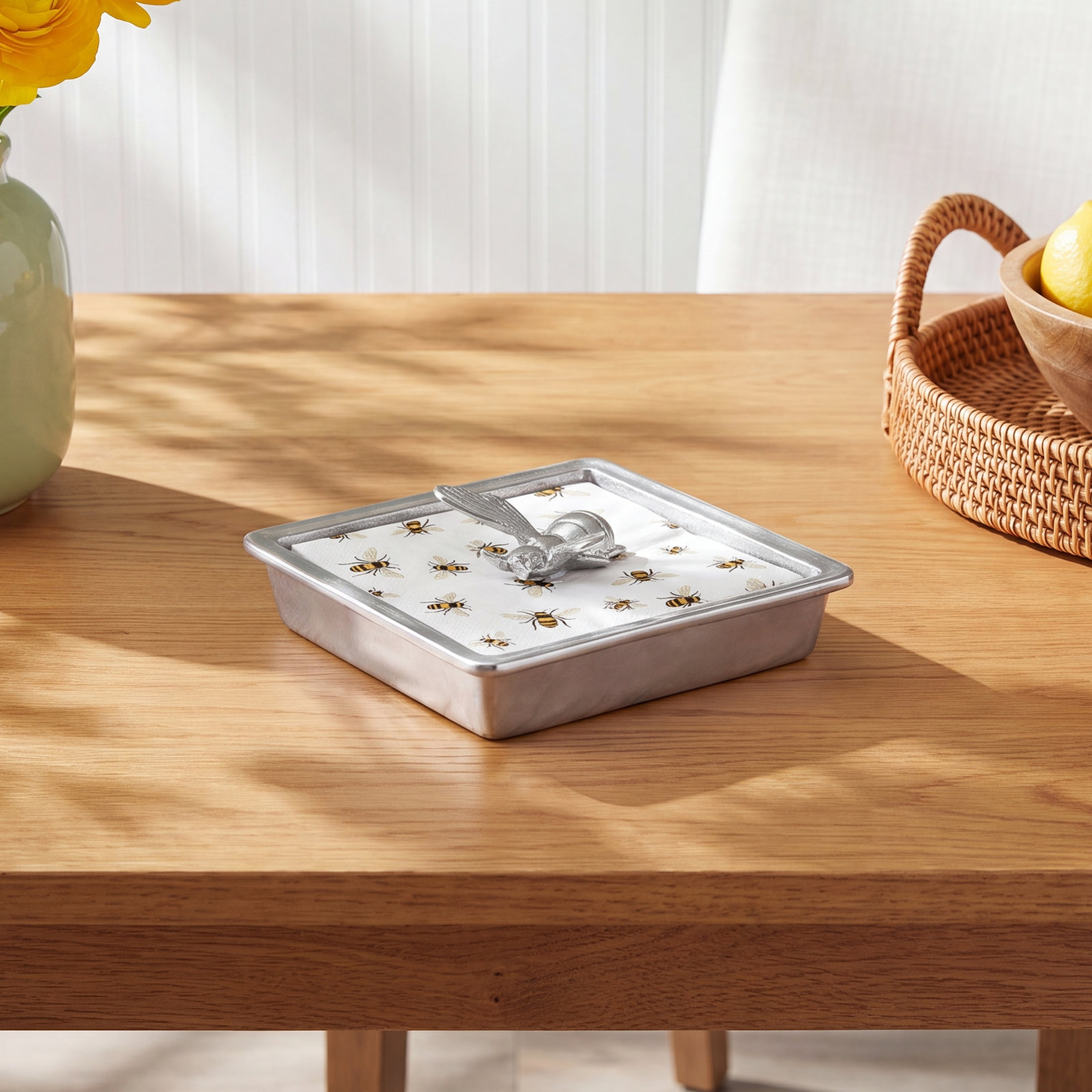 Honeybee Metal No Mounting / Installation Required Napkin Holder