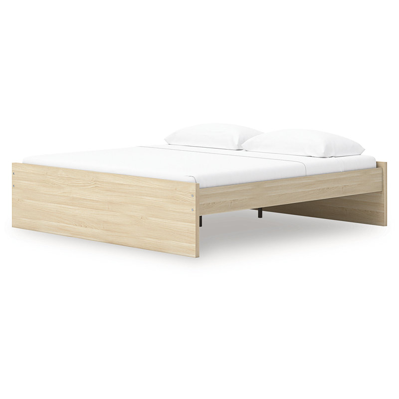 Onita King Platform Bed, Beige, King