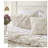 Luxurious Ivory Microfiber Bedding Sets, King Comforter For All-seasons