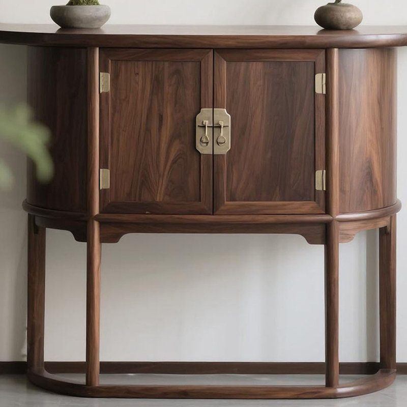 New Chinese-style solid wood console table, 47.2" H x 62.9" W x 15.7" D