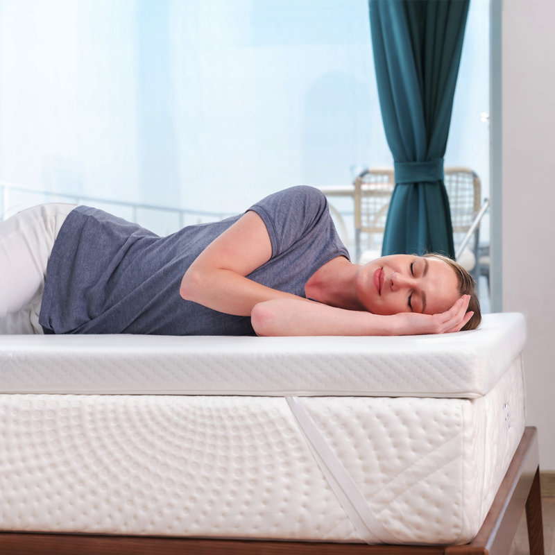 Surmatelas en mousse viscoélastique gélifiée 2 po Sunrising Bedding, Très grand californien