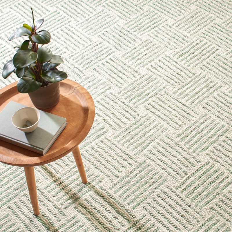 Tapis en laine crocheté à la main Layers Desert, Rectangle de 5 pi x 8 pi