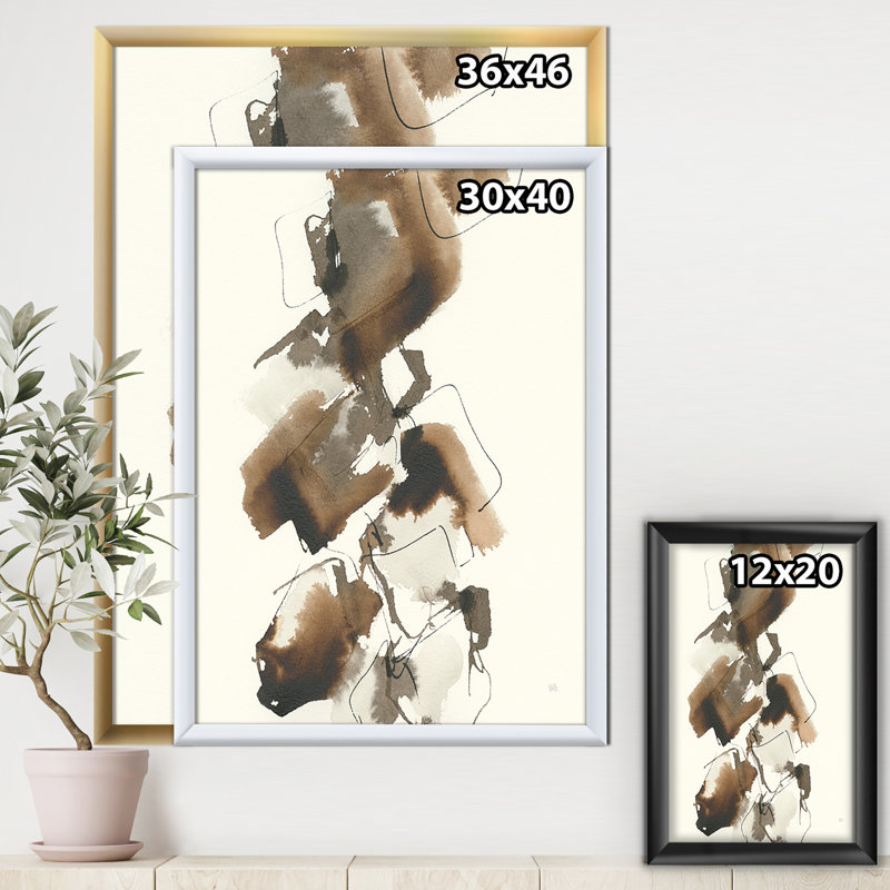 « gold glam squares i », reproduction d’image sur toile, Cadre blanc, H 46 po x l 36 po x P 1,5 po