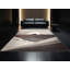 Tapis gris moelleux moelleux à motif géométrique moderne - reliure grise-2129596661