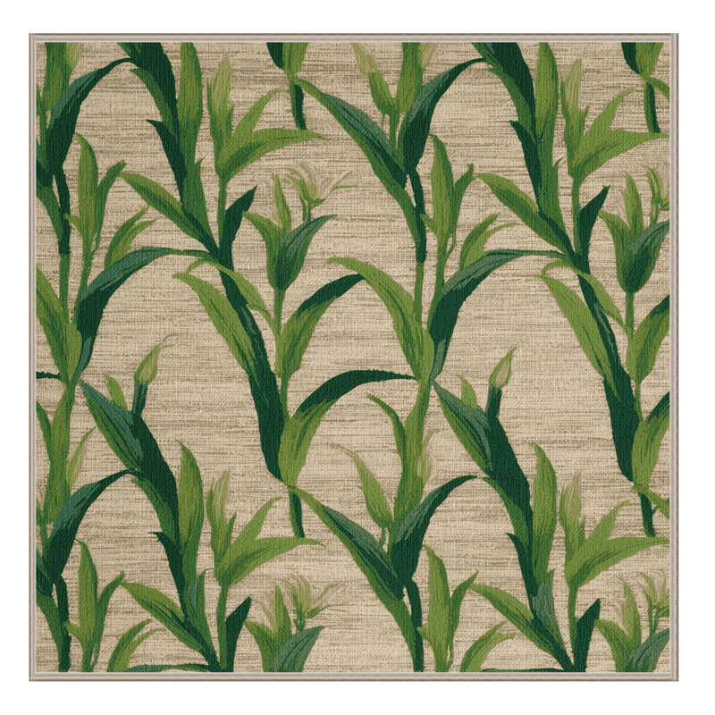 Washable Day Lily Shoots Vegetables Area Rug, Rectangle 2' x 3'