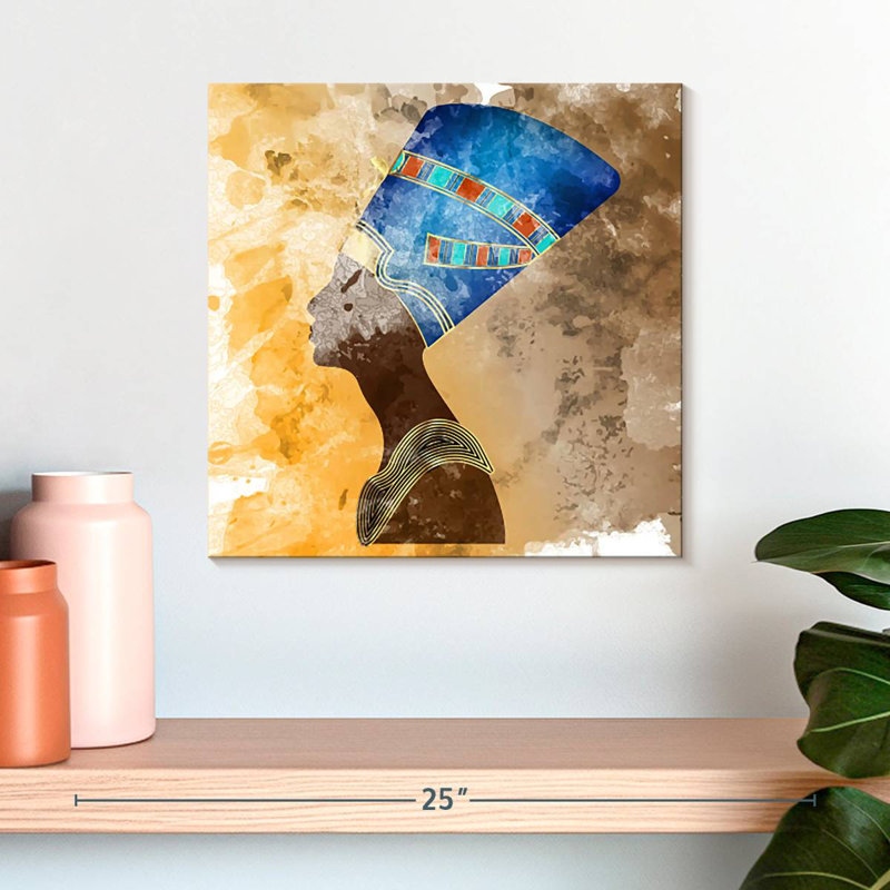 Queen Nefertiti Profile, 16" H x 16" W
