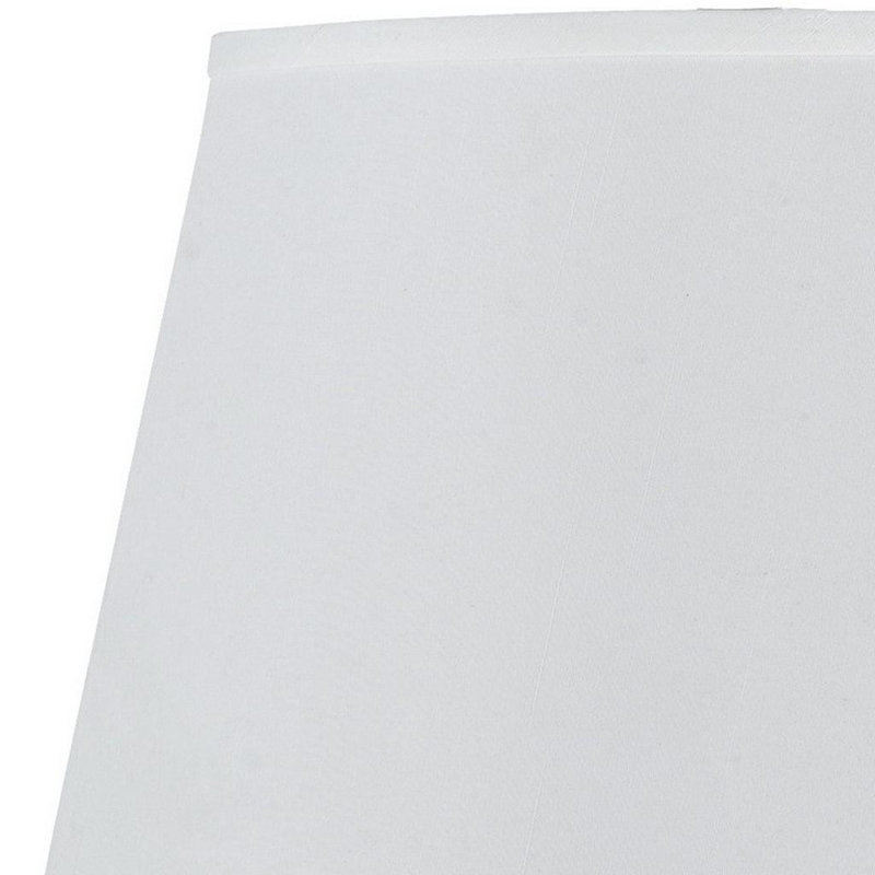 Abat-jour tambour en soie blanche