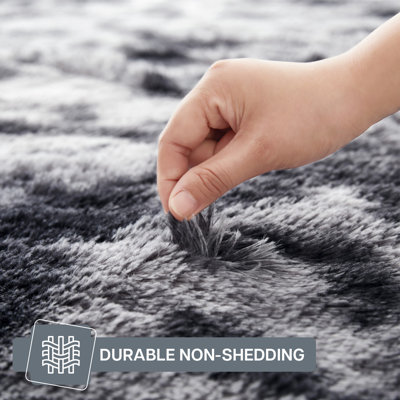 2X3 Ultra Soft Shag Rug – High-Pile Texture, Machine-Washable, Non-Slip Backing
