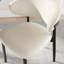 Chaises de salle à manger modernes en bois massif, chaises d'appoint rembourrées en cuir de polyuréthane, aucun assemblage requis pour la cuisine et le salon-124881389