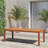 Audranna Rectangular Eucalyptus Outdoor Dining Table