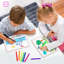 Tableau blanc effaçable à double face 9 po x 12 po pour tableau à effacer pour enfants de 3 à 5 ans Pratique du dessin Petit tableau blanc