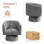Fauteuil demi-tonneau pivotant 28 po-1150179194