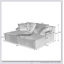 Méridienne double compressible avec porte-gobelets - aucun assemblage requis, causeuse moelleuse moderne pour une détente intérieure-668862875
