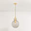 Luminaire suspendu large en laiton vieilli 1 lumière Mitzi Benita-114598550-114598549