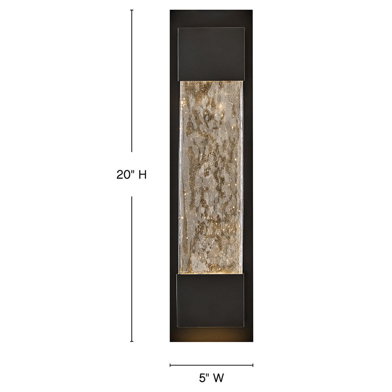 Hinkley Rune Wall Mount, 20" H x 5" W x 4" D
