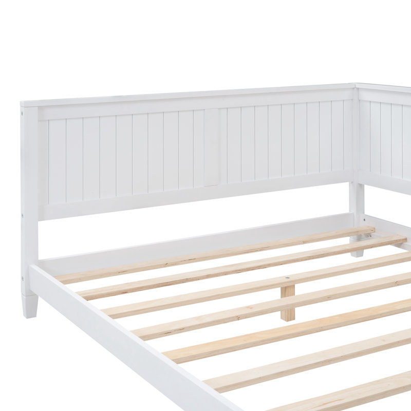 Lits pour enfants en bois pleine grandeur, Blanc