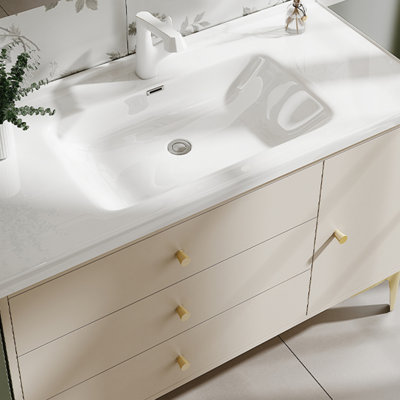 French style pastoral vanitie bathroom cabinet