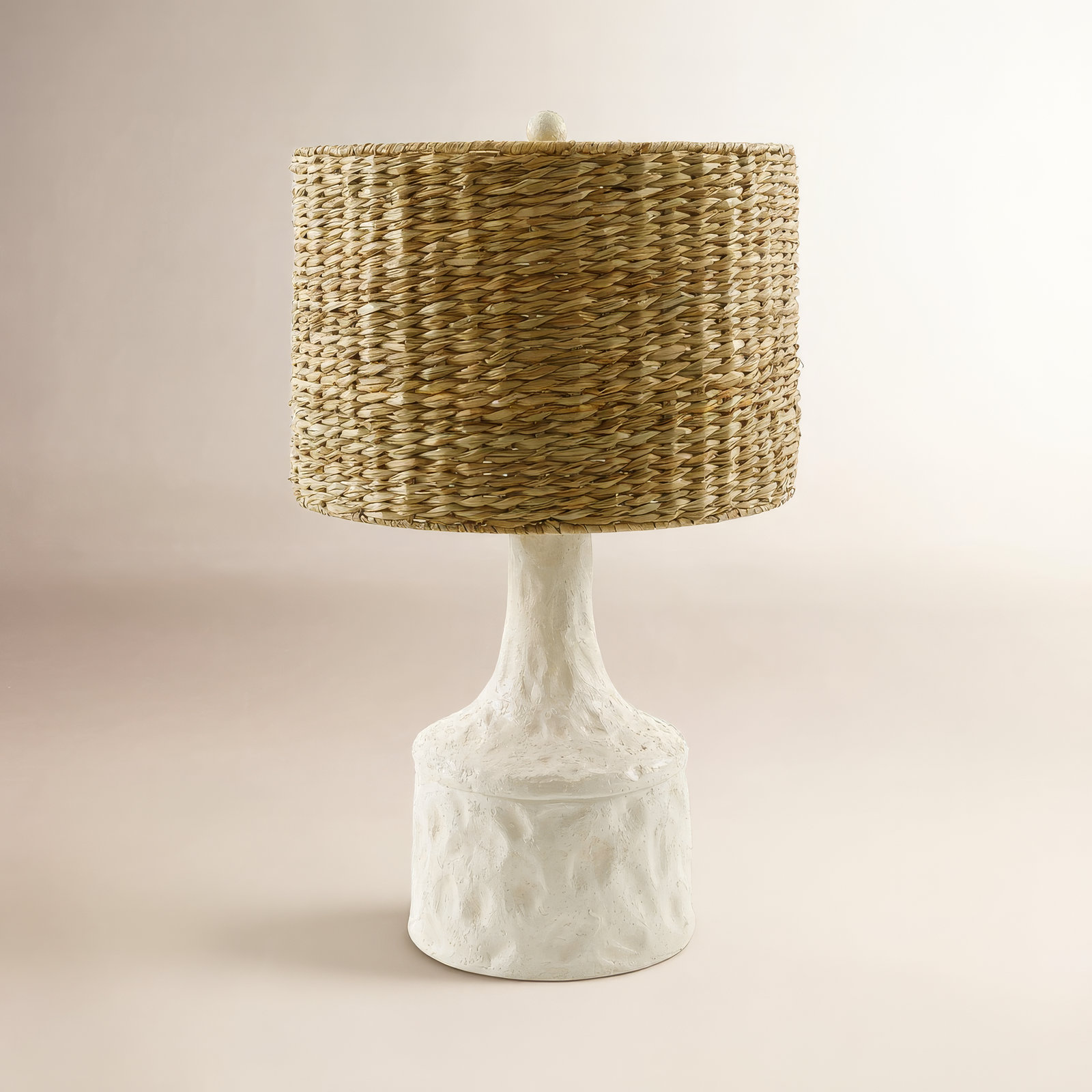 Camryn Resin Table Lamp, White