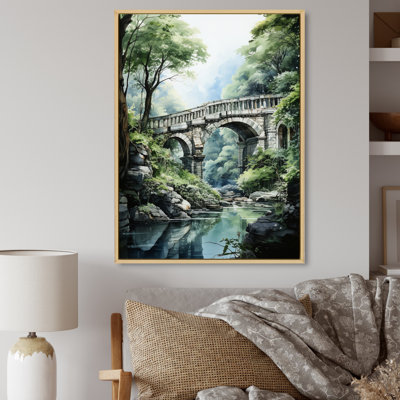 «Belarmina Green Bridge Tranquil Archway II», reproduction sur toile