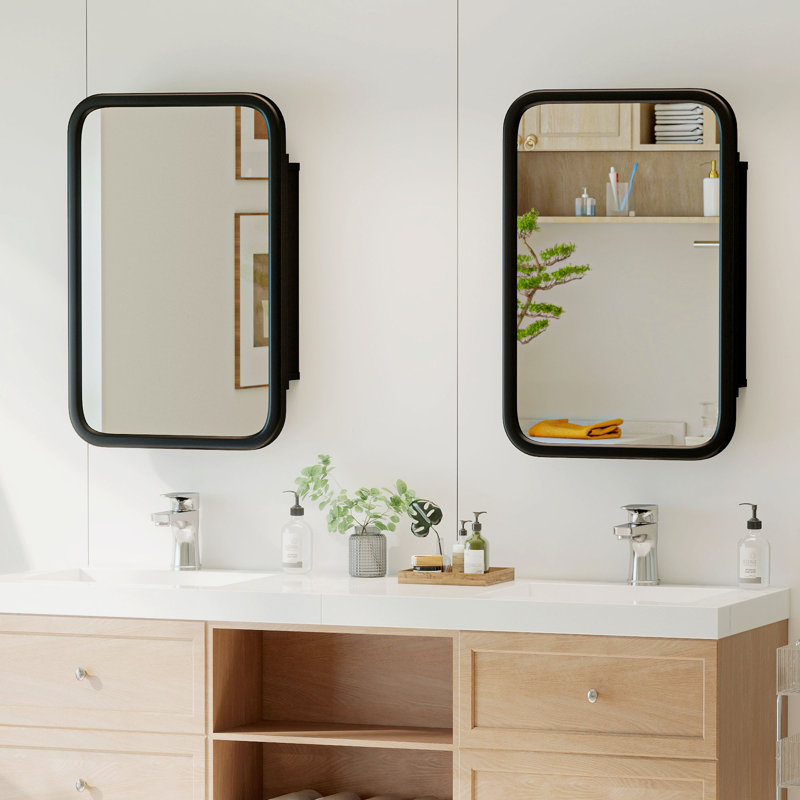 500mm W 760mm H Wall Mounted Required Medicine Cabinet Mirror