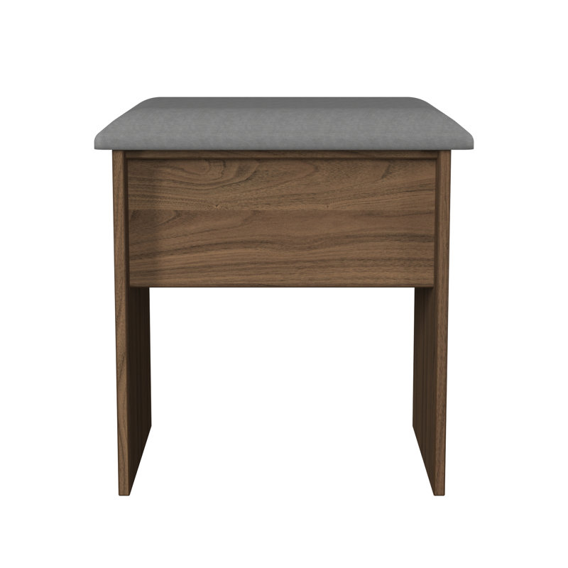 Fully Assembled Lyndale Dressing Table Stool, Walnut