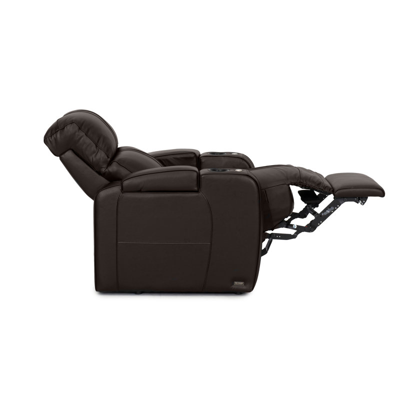 Sièges de cinéma configurables power home, Cuir véritable, Brun