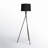 Olivine 61.5'' Black Tripod Floor Lamp