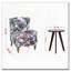 Fauteuil d'appoint à dossier haut