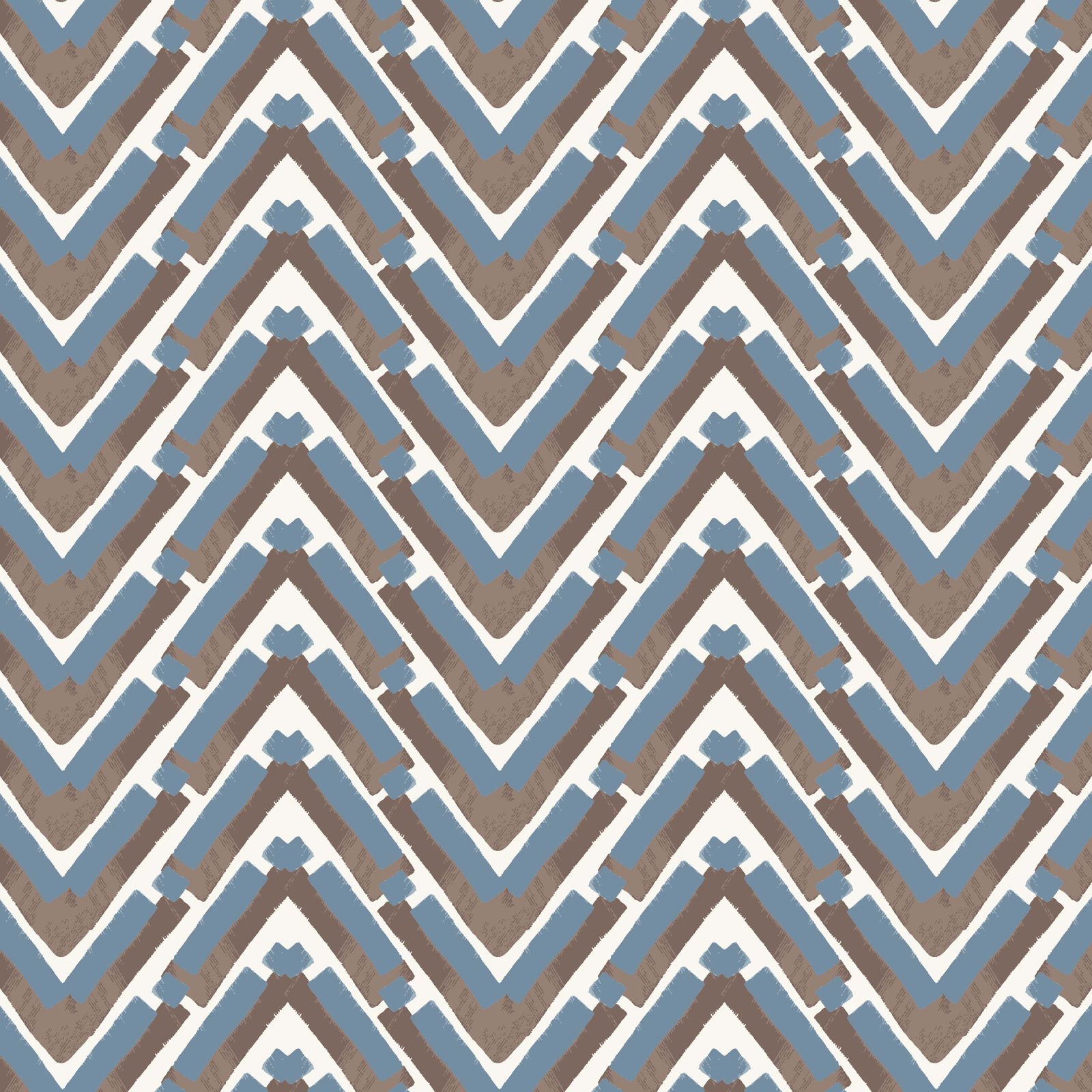 Barley 50" Bedroom Bench, Stroke Ocean Chevron
