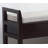 Vannes Espresso Shoe Storage Bench