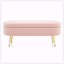 Banc de rangement repose-pieds ovale avec pieds en métal-1713481541