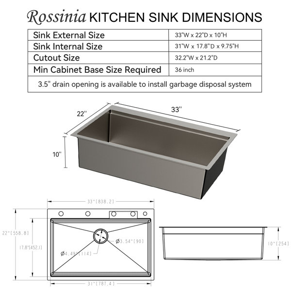 Dimensions du produit