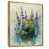 Toile avec cadre flottant or