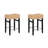 Harvey Rattan Bar Stool, Bohemian Counter Height Stool With Woven Seagrass Seat, Solid Wood Legs, And Metal Footrest Seagrass-977453964-977453953