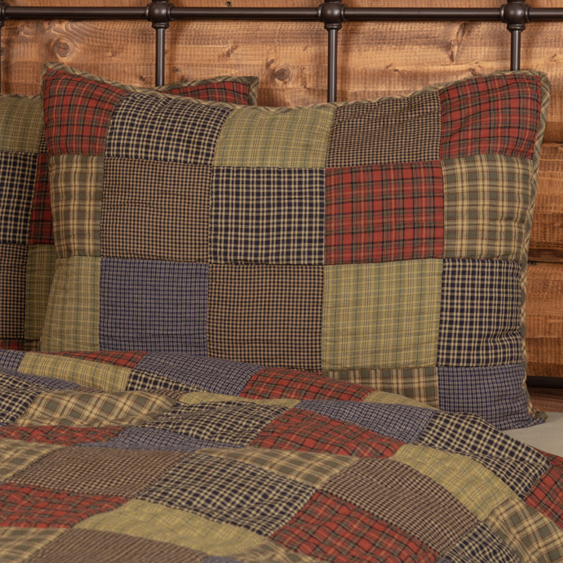 Cedar Ridge Rustic Cotton Patchwork Standard Sham