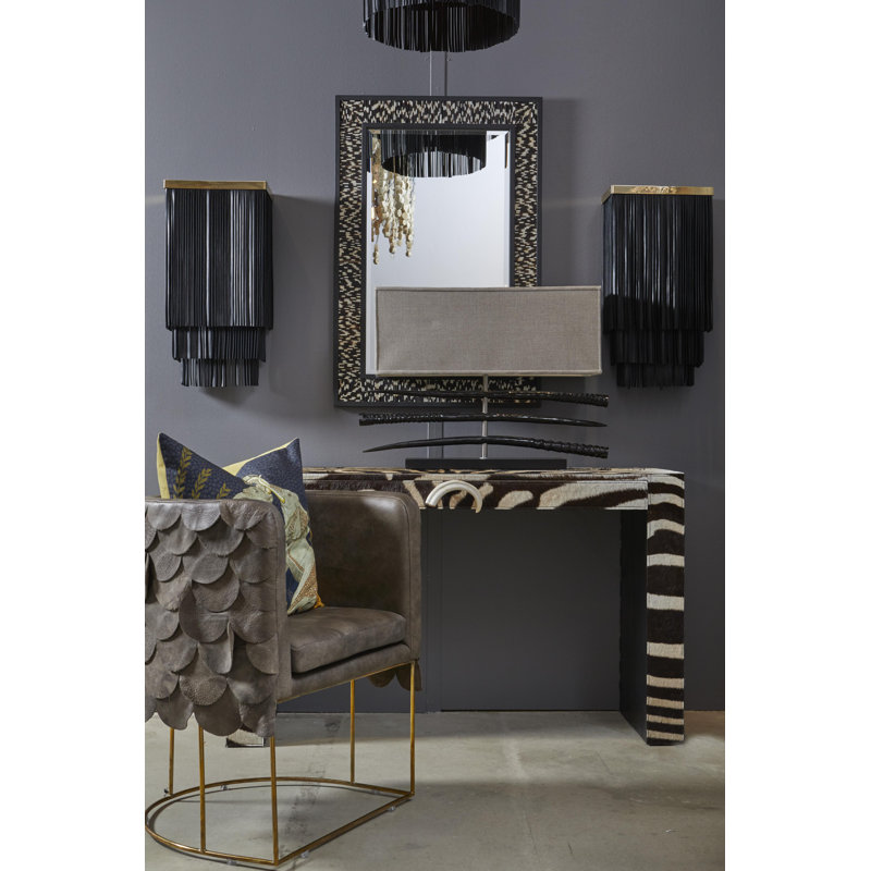 Medium 37" Genuine Quill Accent Mirror
