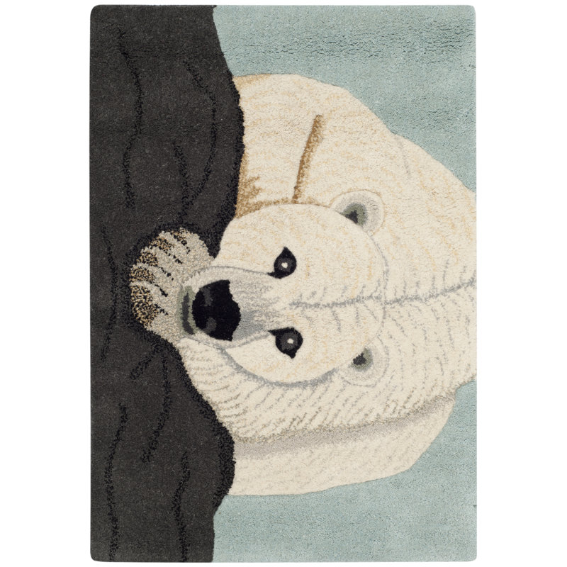 Wilderness Hand Tufted Wool Animal Print Rug, Rectangle 2' x 3'