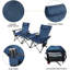 Chaise de camping inclinable