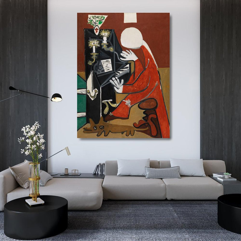 The piano (Velazquez), 48" H x 35" W
