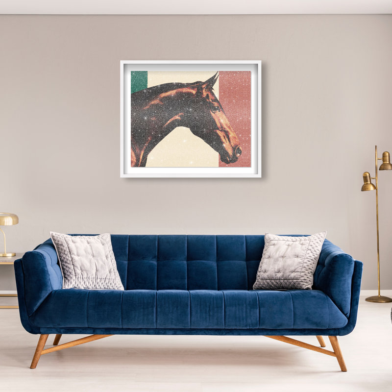 Hue Equine III Framed Graphic Art, 25.5"H x 31.5"W, White Shadowbox