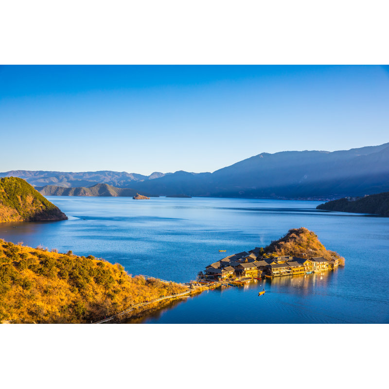Lugu Lake In Yunnan - Wrapped Canvas Print, 61cm H x 91cm W x 3.8cm D