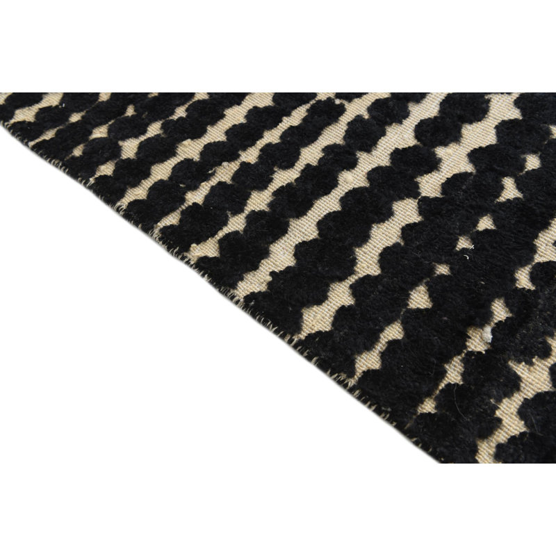 Tapis noir 7 x 7 po Philip