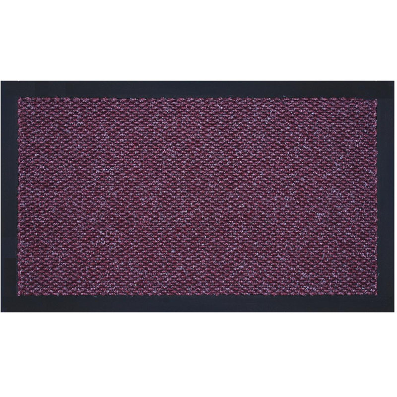 Paillasson d'extérieur antidérapant uni, 6 pi x 10 pi, Bourgogne
