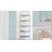 Corle 72" H x 24" W x 14" D 5-Tier Ladder Iron Bookcase Blue-490348471