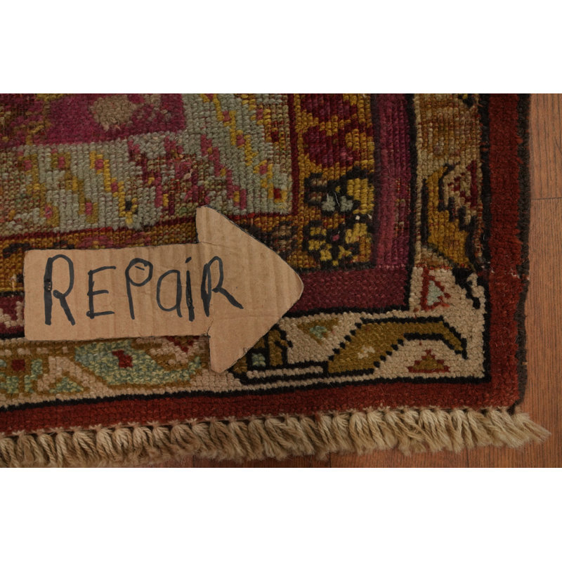 Tapis turc Oushak transitionnel fait à la main antique 3 x 4