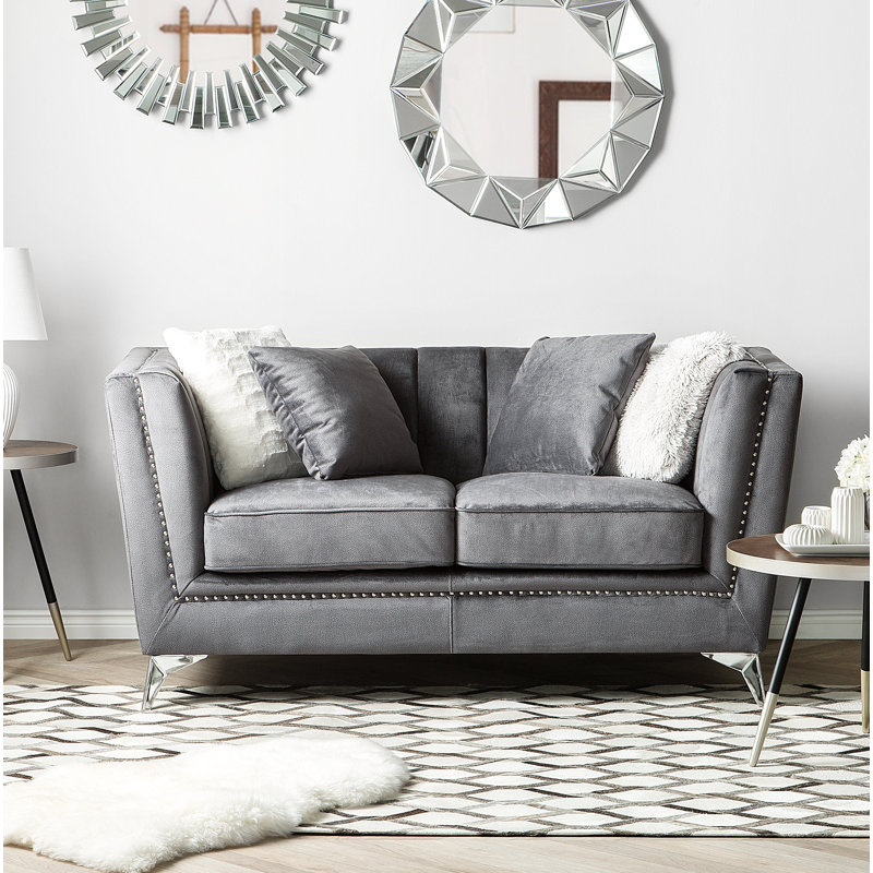 Quill Velvet Loveseat