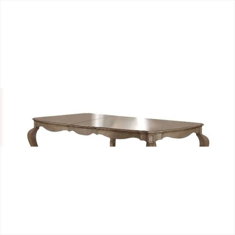 Table de salle à manger rectangulaire en bois avec rallonge de 45,7 cm et pieds cabriolet, 239 cm