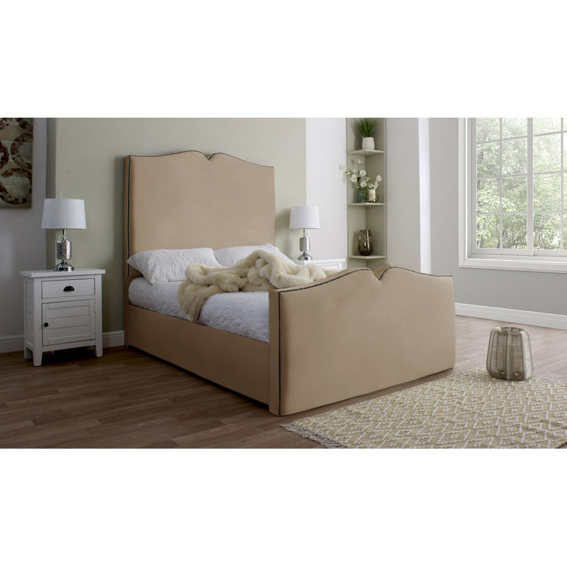 Annamolly Upholstered Bed, Full, Beige